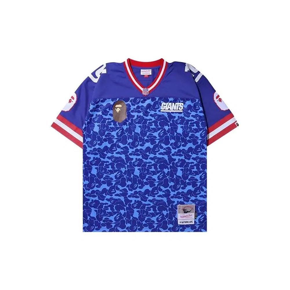 Джерси BAPE x Mitchell & Ness NFL New York Giants Legacy Jersey 'Blue' 1