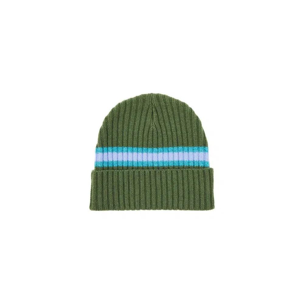 Шапки-бини Supreme Stripe Cashmere Beanie 'Оливковый' 2