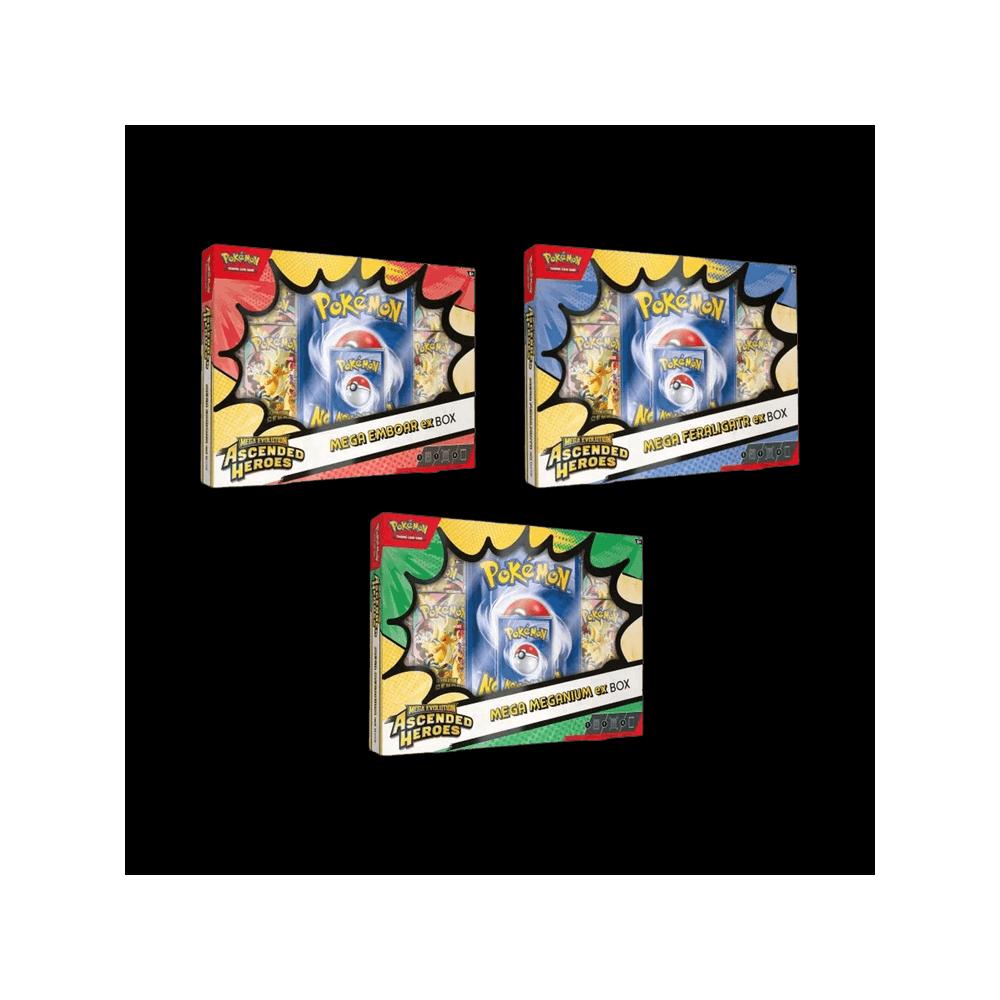 Коллекционные карточки Pokémon Mega Evolution: Ascended Heroes ex Box 3-Pack (Costco) 1