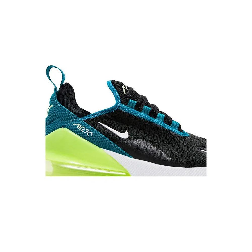 Кроссовки Nike Air Max 270 GS 'Black Bright Spruce Volt' 2