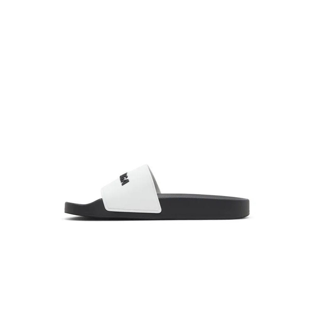 Balenciaga Wmns Pool Slides 'Белый черный' 3