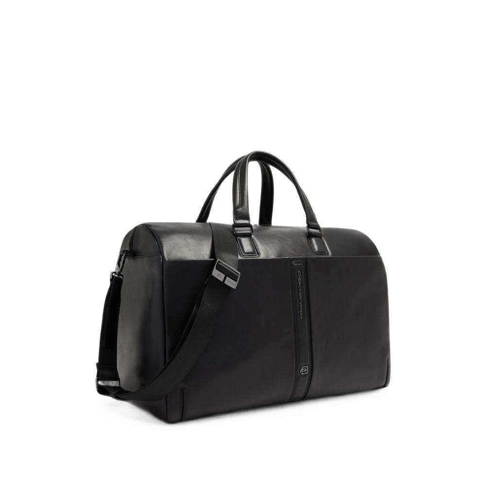 logo-plaque leather holdall 2