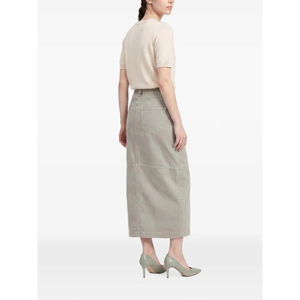 midi seam-detail maxi skirt 3
