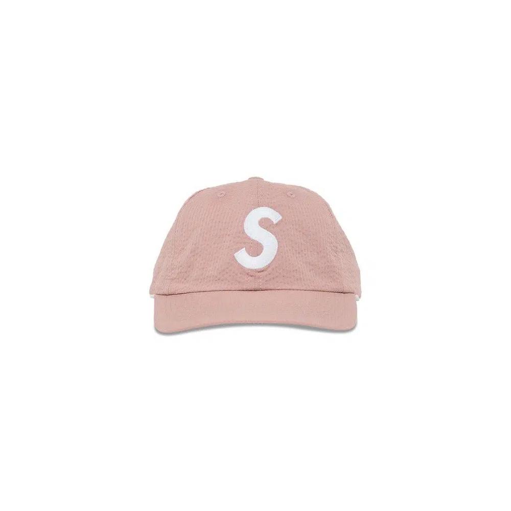Бейсболки-снэпбэки Supreme Кепка S Logo 6-панельная из сисаля 'Розовый' 1