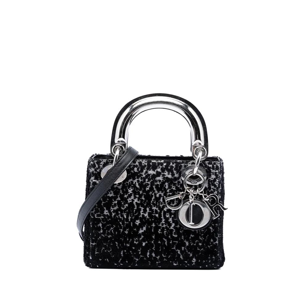 Сумка-сэтчел Mini Fabric Lame Lady Dior (2014 год) 1