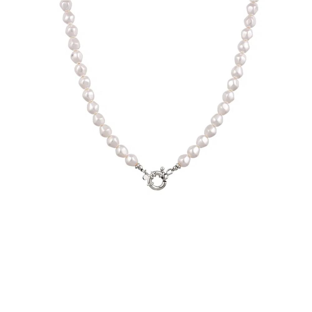 Swarovski® Ожерелье из барочного жемчуга – 925 серебро 3