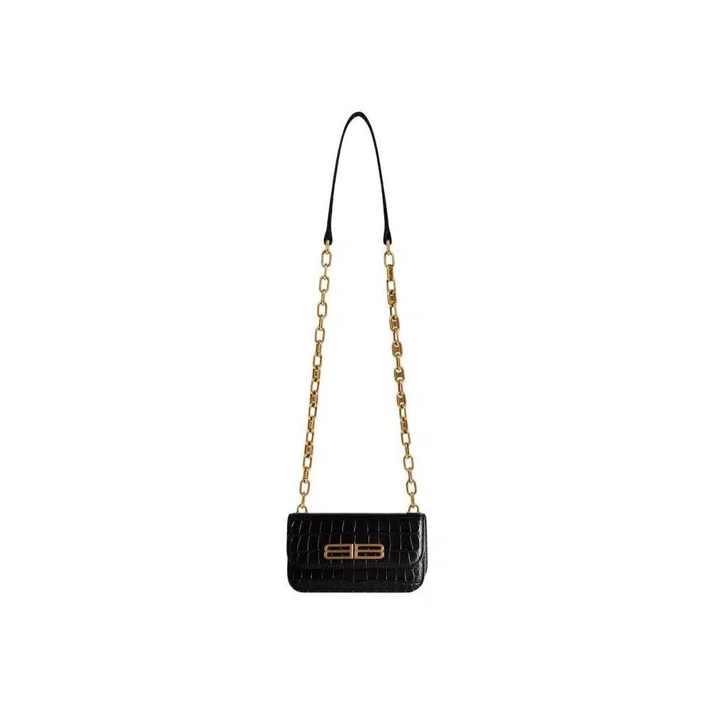 Сумки через плечо Balenciaga Gossip XS Bag With Chain 'Black' 1