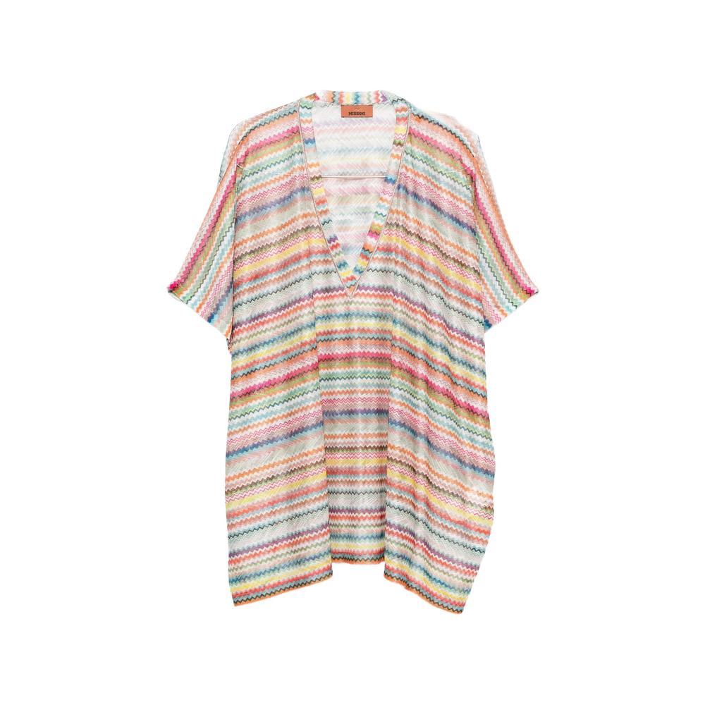 zigzag knit kaftan midi dress 1