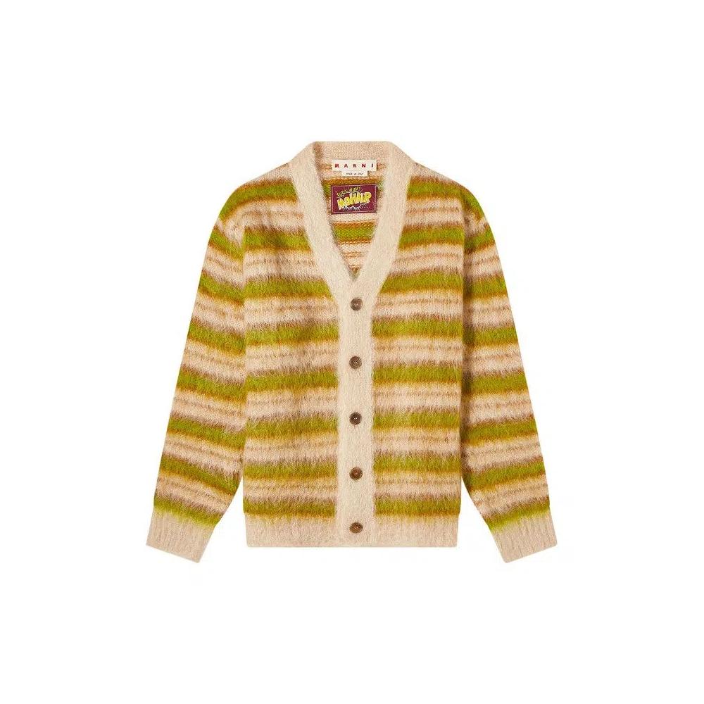 Кардиганы Marni V Neck Long-Sleeve Cardigan 'Light Camel' 1