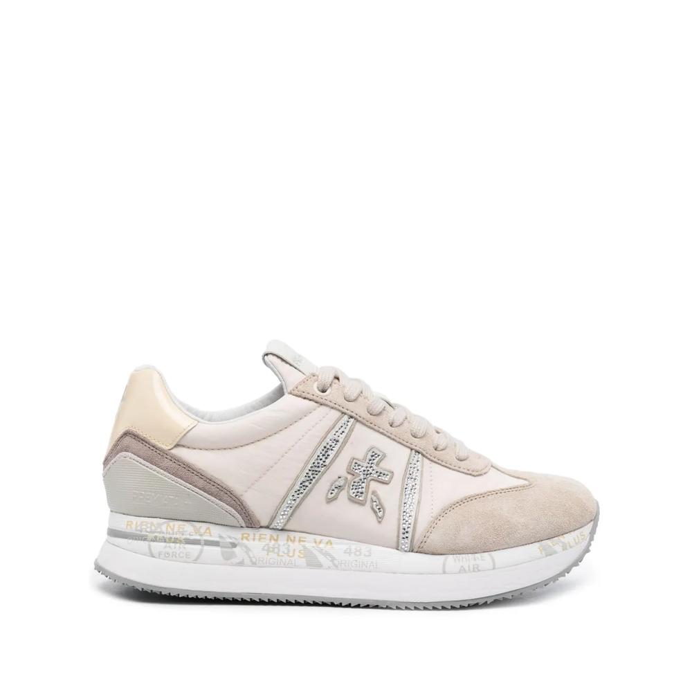 Кроссовки Conny rhinestone-embellished sneakers со стразами 1