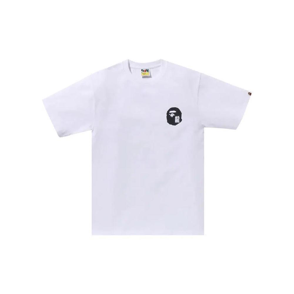 Футболки с коротким рукавом BAPE Year Of Dragon Ape Face Tee 'White' 1
