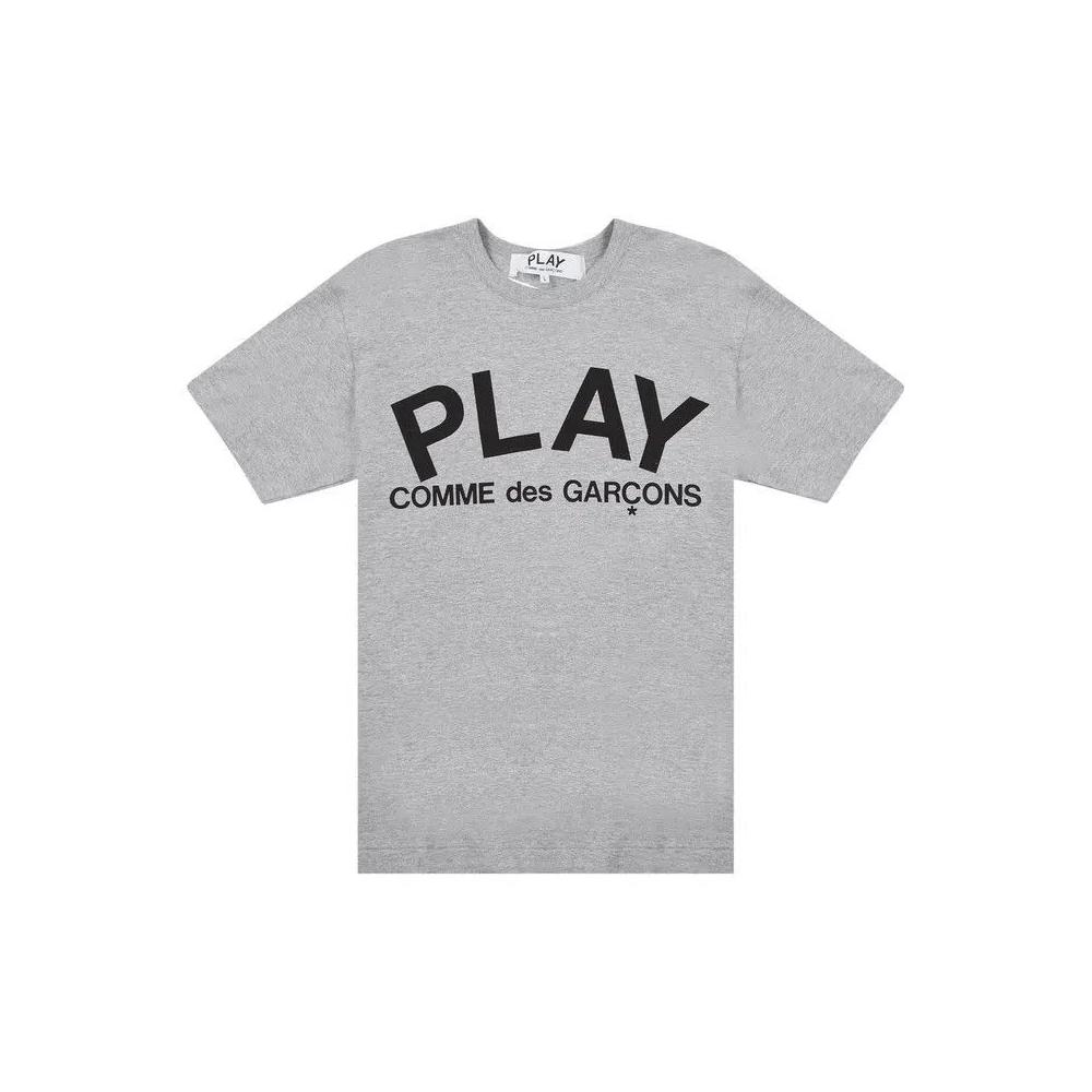 Футболки Comme des Garçons PLAY Text T-Shirt 'Grey' 1