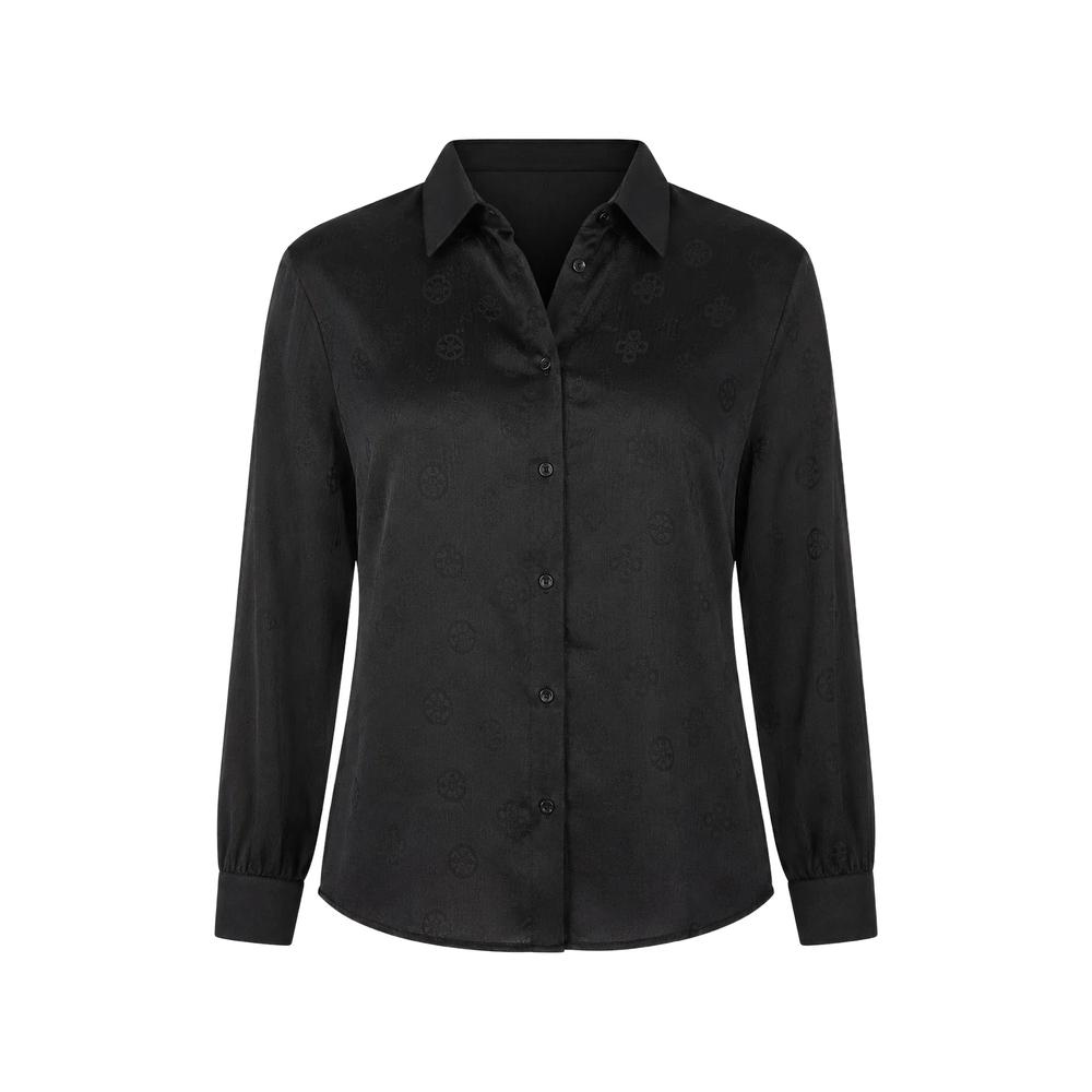 logo-jacquard long-sleeve shirt 1