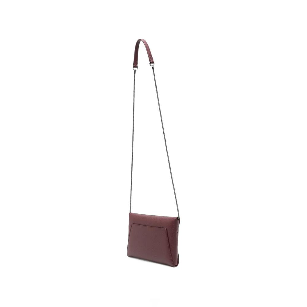 Duo envelope-style pebbled-leather cross body bag 3