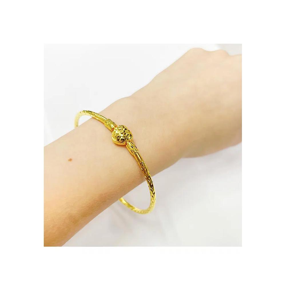 Браслет-замок из золота 375/9K P1 (M-16CM) 2