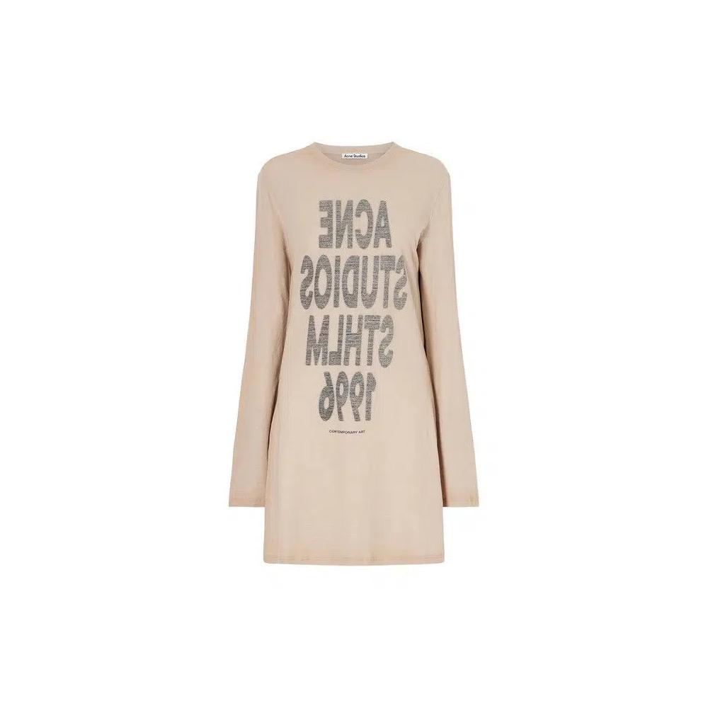 Платья Acne Studios Graphic Dress 'Light Beige' 1