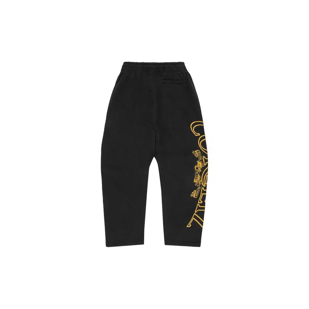 Брюки Corteiz Superior Royale Open Hem Pant 'Black/Yellow' 2
