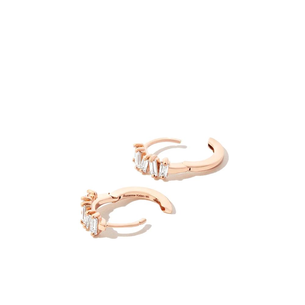 Серьги Bold из розового золота с бриллиантами 2