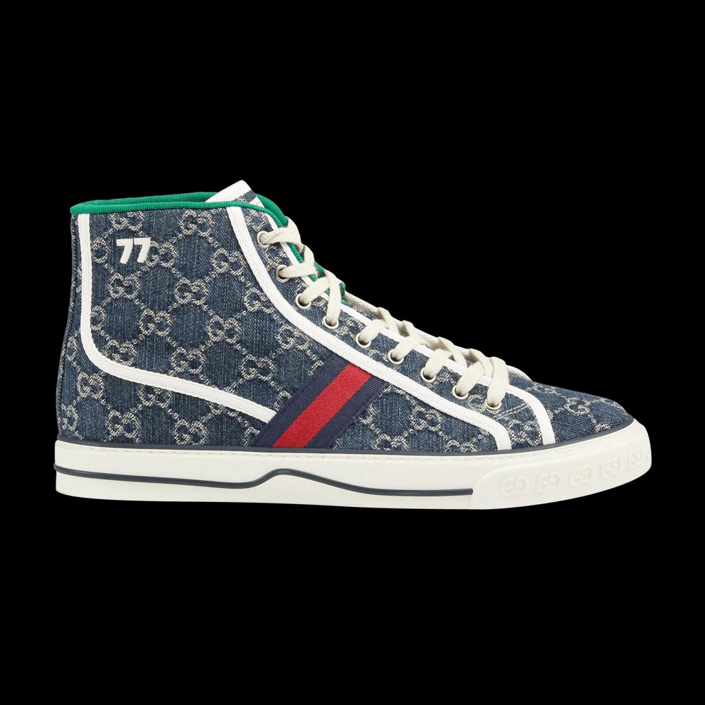 Кроссовки Gucci Tennis 1977 High «Denim» 1