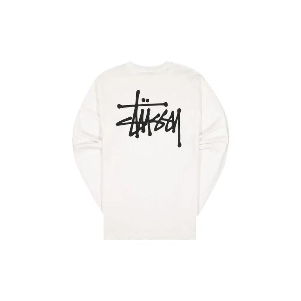 Футболки Stussy Basic Long-Sleeve Tee 'White' 2