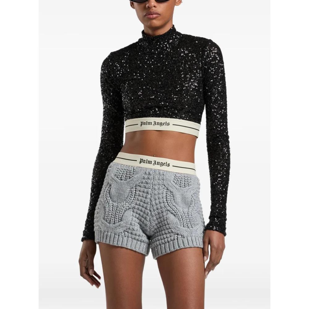 Топ Essential L/S с пайетками и логотипом 2