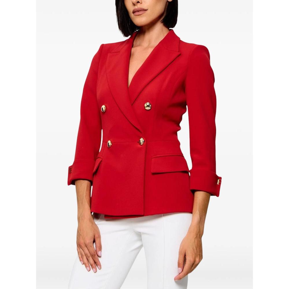 double-breasted peplum-hem blazer 3