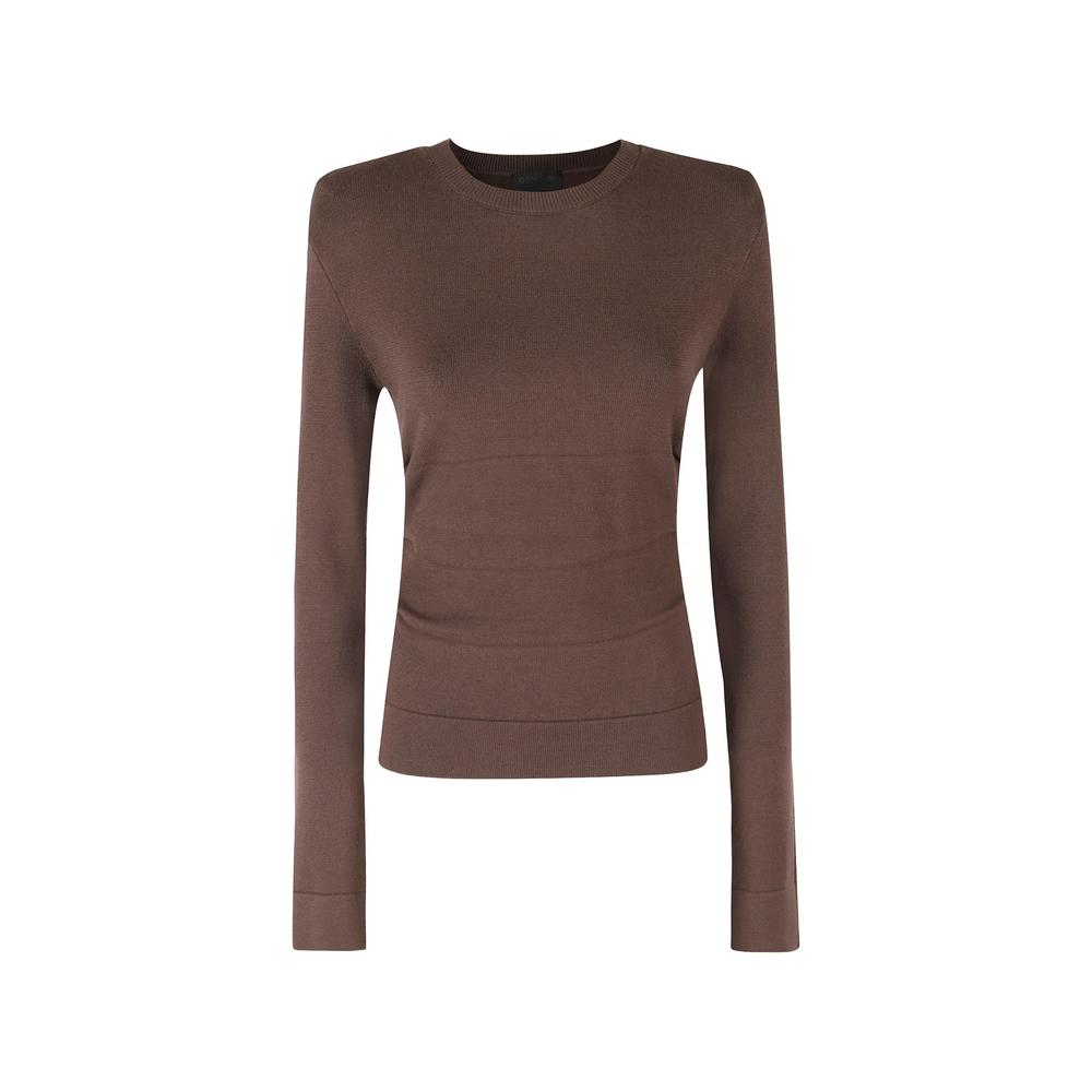 ruched slim-fit sweater 1