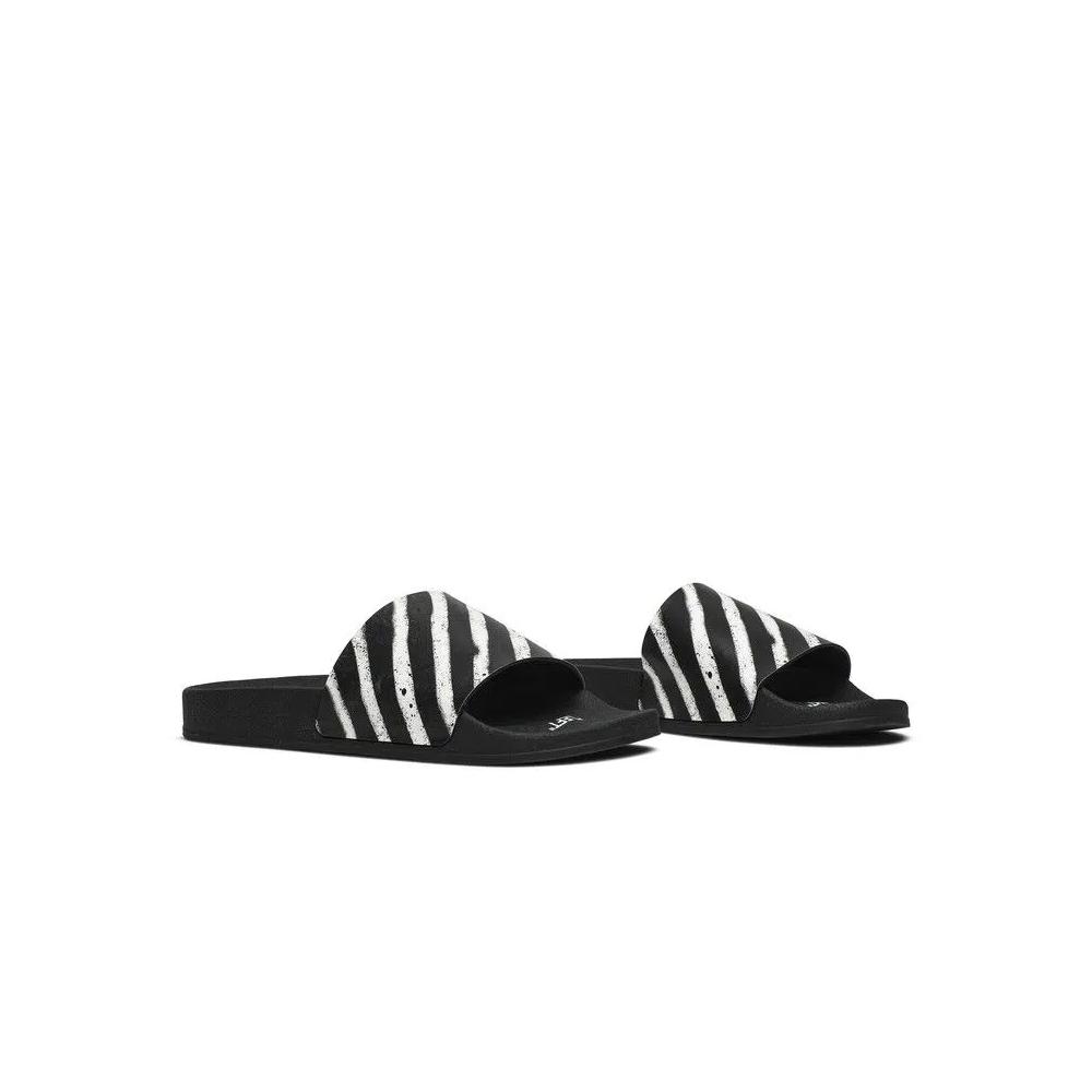Кроссовки Off-White Sliders 'Graffiti - Black White' 2020 8