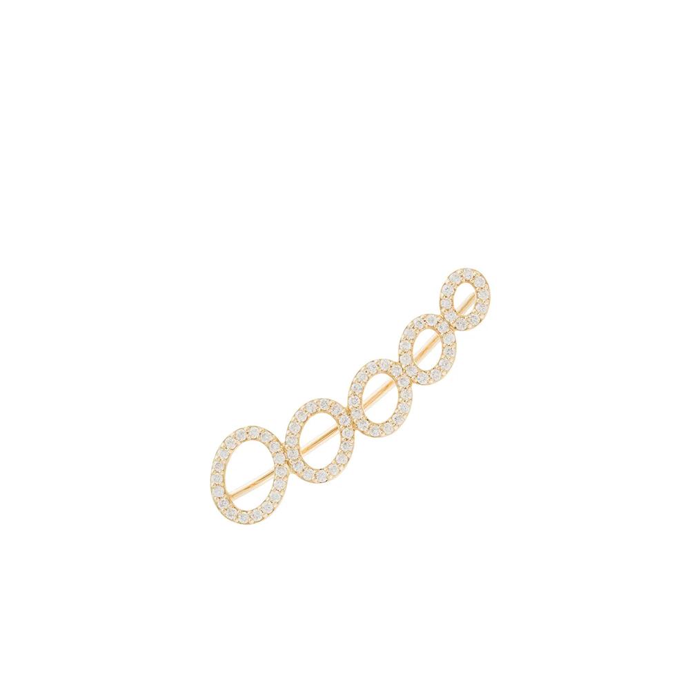18kt yellow gold CLOUD diamond ear cuff 1