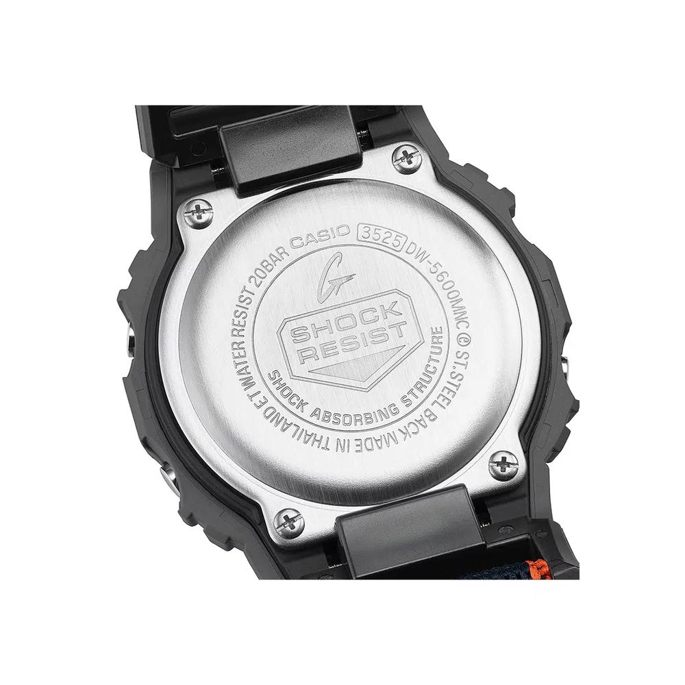 DW-5600MNC-8A2 Мужские цифровые часы, серый тканевый ремешок 3