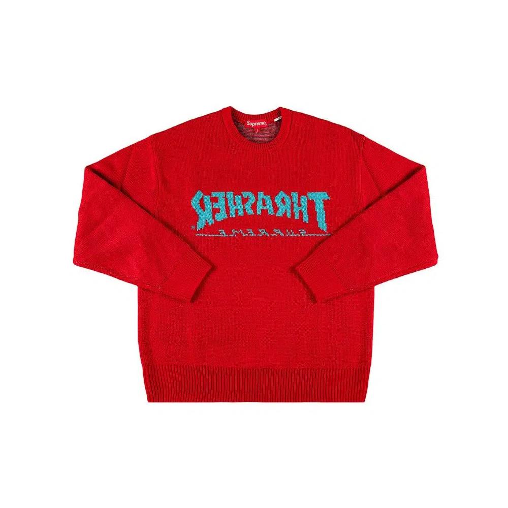 Свитеры Supreme x Thrasher Sweater 'Red' 1