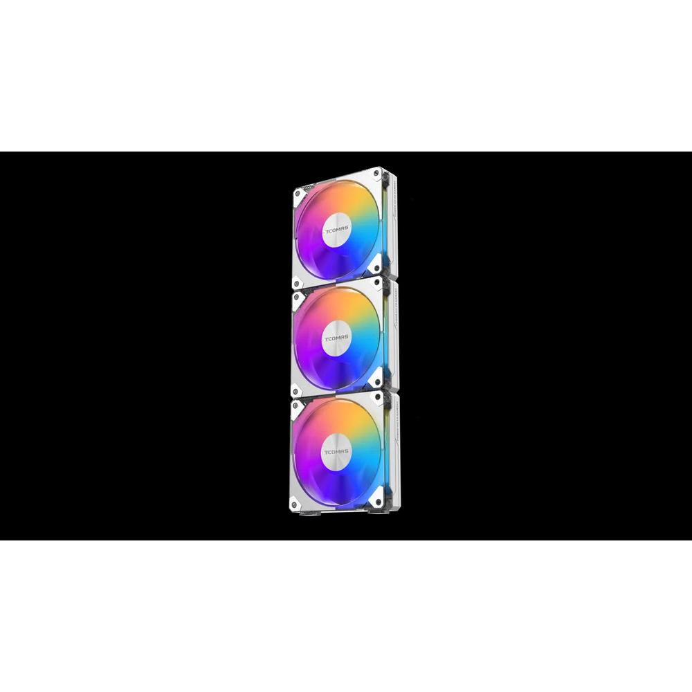 TCOMAS SJ-F700 3 in 1 ARGB комплект вентиляторов — белый 3