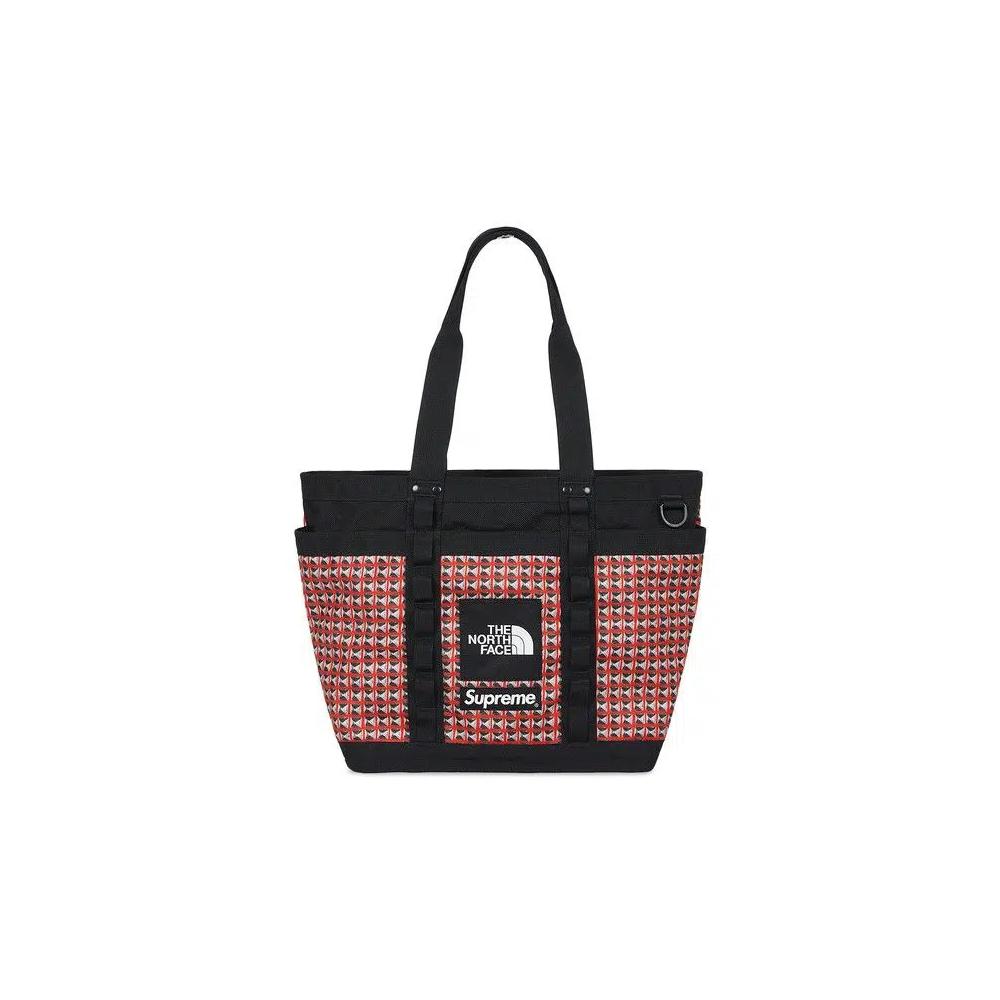 Сумки-тоут Supreme x The North Face Studded Explore Utility Tote «Red» 1
