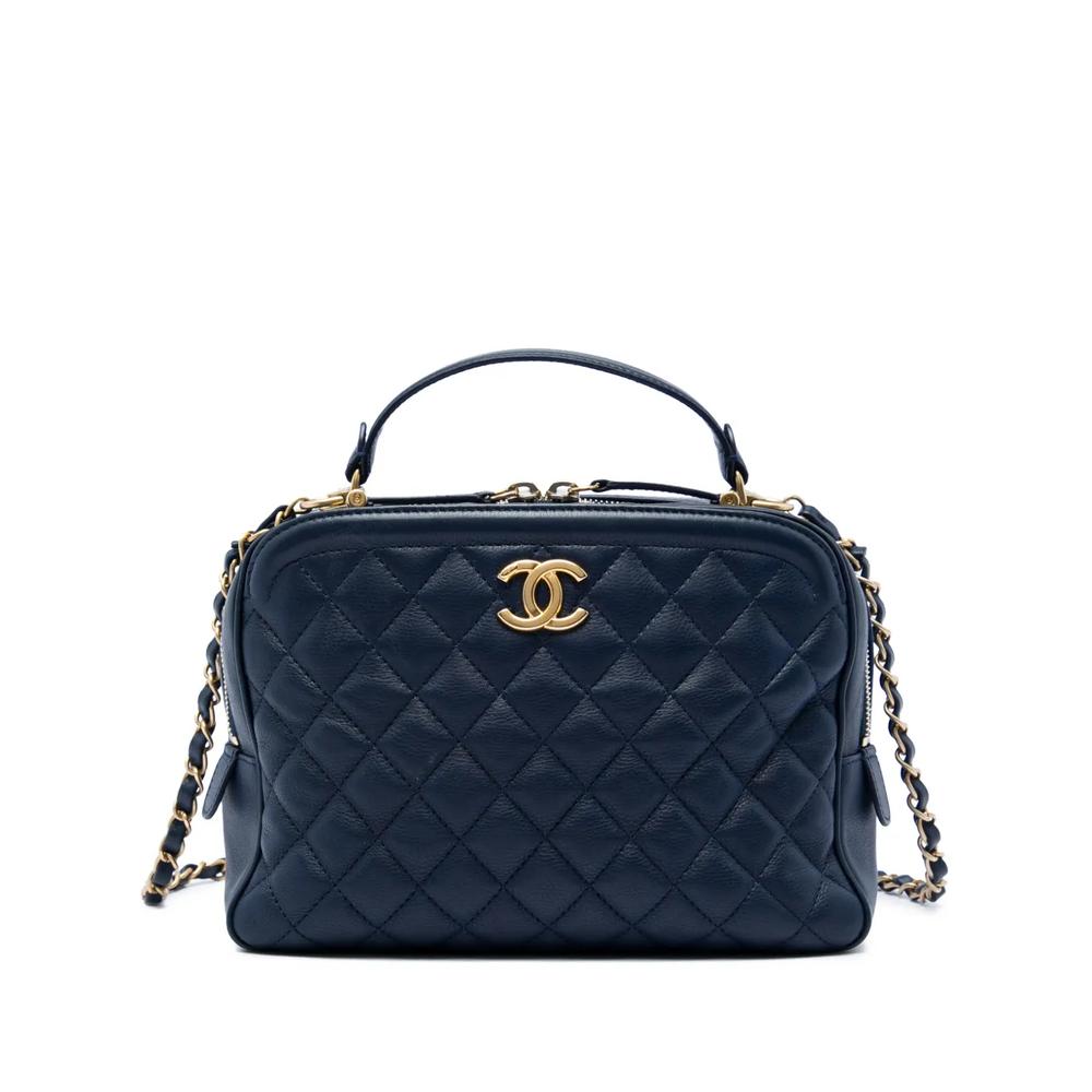 Сумка-сэтчел CC Quilted Lambskin Top Handle Vanity Case with Chain (2018-2019 годы) 1
