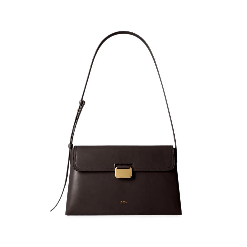 Simone logo-print leather shoulder bag 1