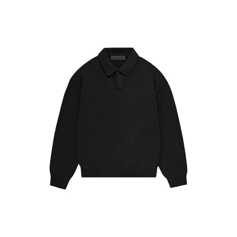Поло Fear of God Essentials Kids Knit Polo 'Черный джет' 1