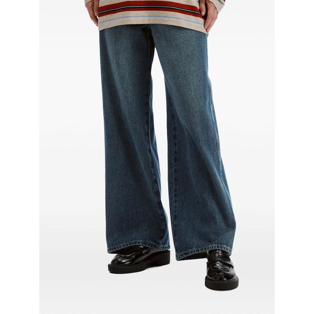 patch-pocket wide-leg jeans 1
