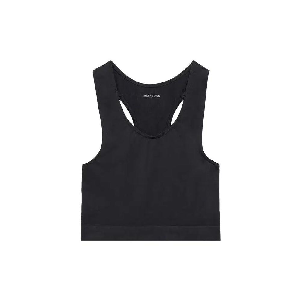 Укороченные топы Balenciaga Seamless Cropped Top 'Black' 1