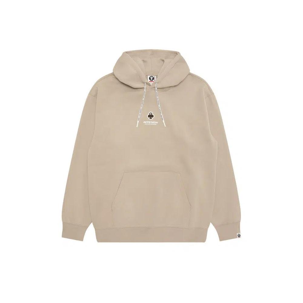 Худи AAPE Now Clover Moonface Hoodie 'Beige/Grey' 1