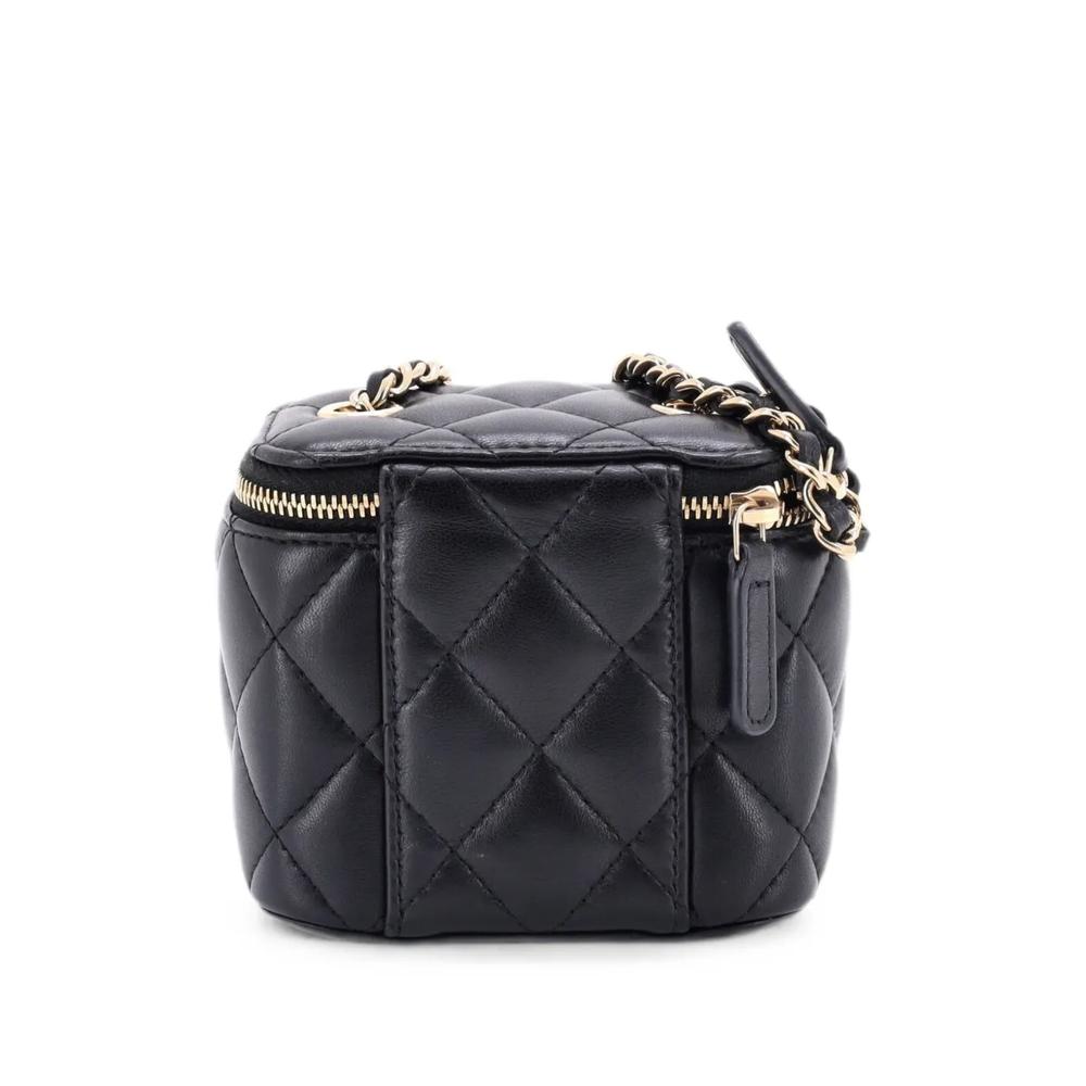 Стеганая мини-сумка через плечо Classic Vanity Case с цепочкой 2