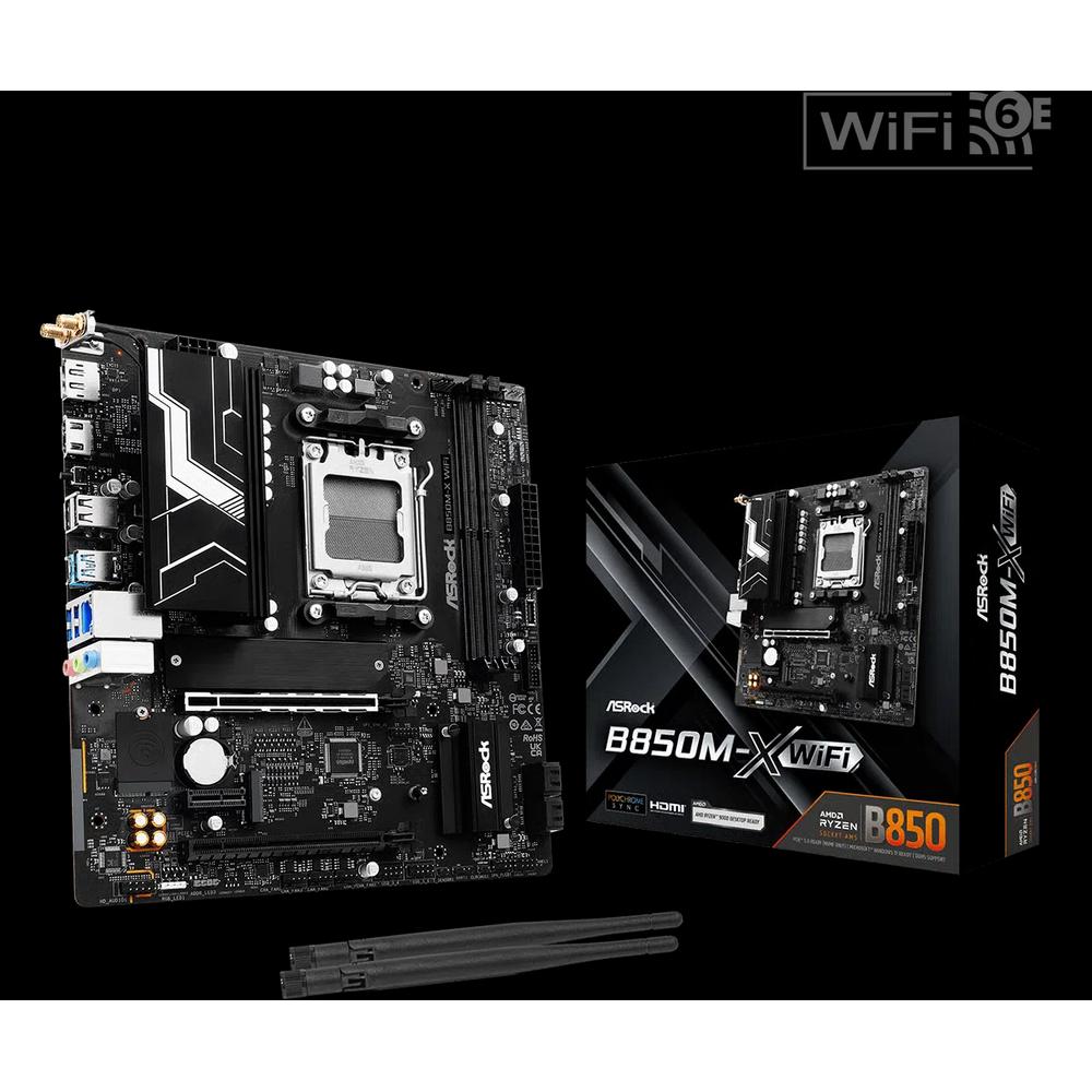 ASRock B850M-X WiFi R2.0 Micro-ATX материнская плата (DDR5) 1