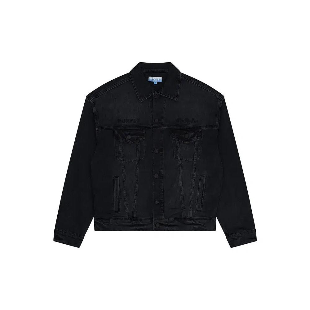 Джинсовая куртка PURPLE BRAND x Blue Sky Denim Jacket 'Black' 1