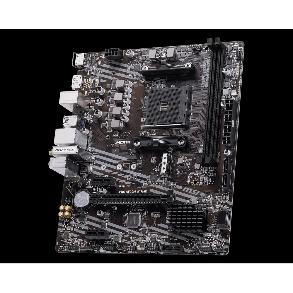 MSI PRO A520M WIFI6E Micro-ATX материнская плата 3