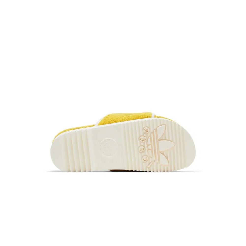 Сандалии Adidas x Gucci GG Platform Sandal 'Yellow Cotton Sponge' 4
