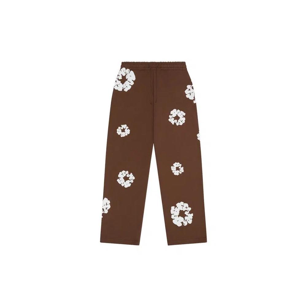 Denim Tears Cotton Wreath Мешковатые спортивные штаны 'Brown' 1