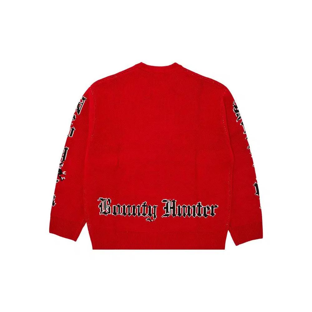 Свитеры Supreme x Bounty Hunter Sweater 'Red' 2