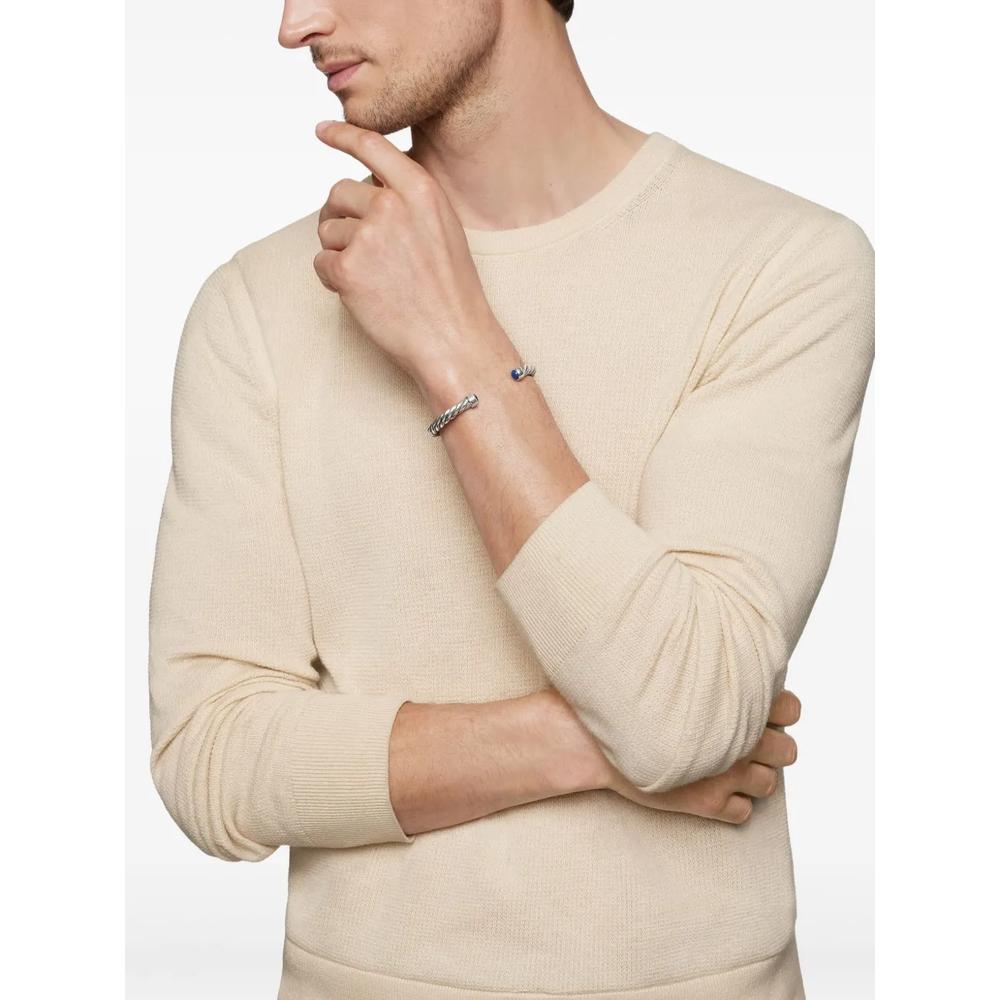 Серебряный браслет Cable Cuff (6 мм) 2
