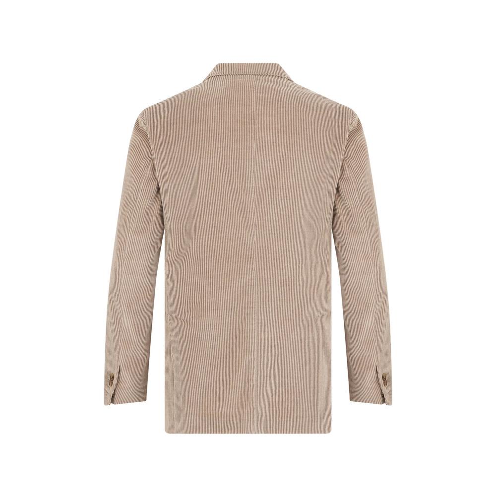 ribbed single-breasted jacket 2