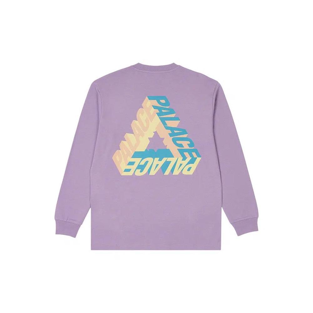 Футболки Palace P-3D Longsleeve 'Light Purple' 2