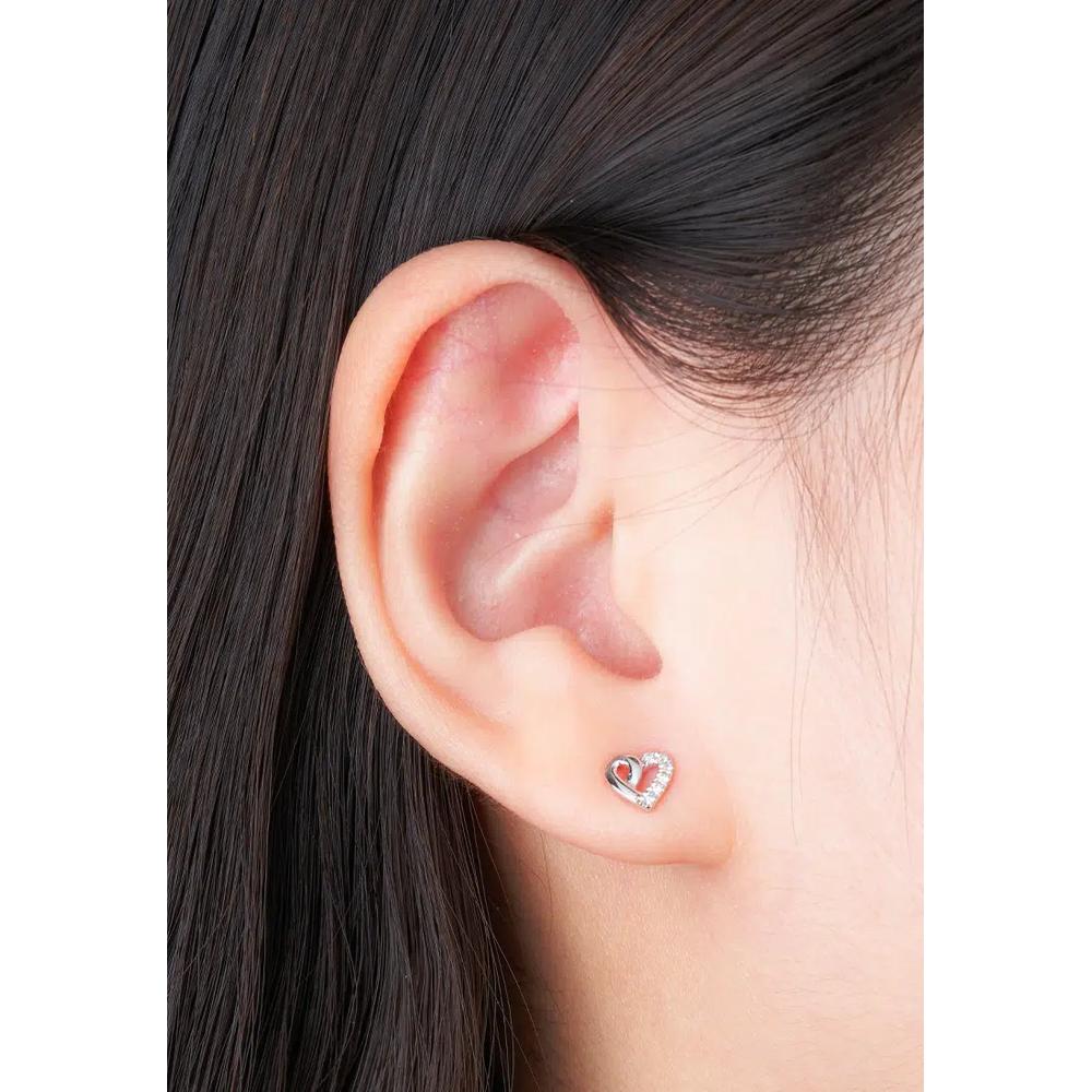 TOMEI The Touch Of Love серьги, белое золото 585/14K 4